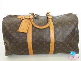 ルイ ヴィトン LOUIS VUITTON ボストンバッグ モノグラム キーポル 50 M41426 ブラウン 茶 PVC レザー ロゴ ハンドバッグ トラベル 旅行 鞄 【中古】【送料無料】 bk10326