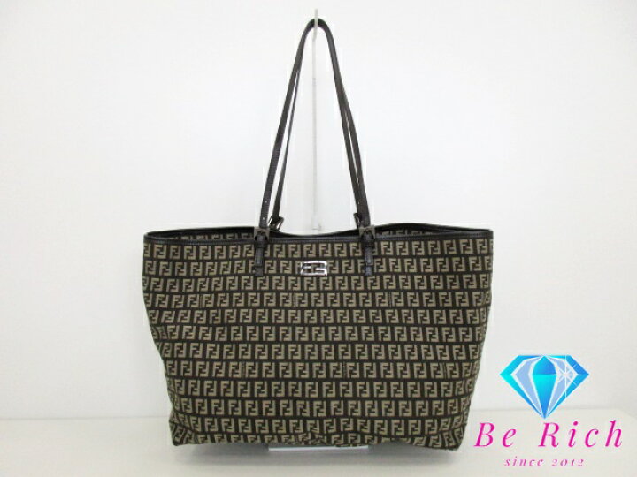 楽天市場】フェンディ FENDI トートバッグ 8BH127 ズッキーノ ブラウン 