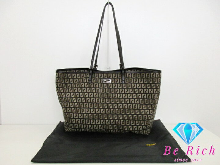楽天市場】フェンディ FENDI トートバッグ 8BH127 ズッキーノ ブラウン 