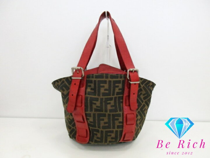 楽天市場】フェンディ FENDI トートバッグ 8BH034 ズッカ ブラウン 茶 