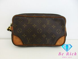 ルイ ヴィトン LOUIS VUITTON セカンドバッグ クラッチバッグ モノグラム マルリー ドラゴンヌ PM M51827 ブラウン 茶 PVC レザー 【中古】【送料無料】 bk9391