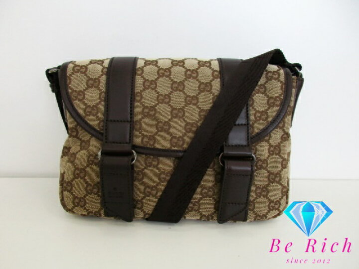 楽天市場】美品 グッチ GUCCI ショルダーバッグ 145858 GG ベージュ 