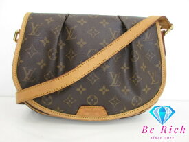 ルイ ヴィトン LOUIS VUITTON ショルダーバッグ モノグラム メニルモンタン PM M40474 ブラウン 茶 クロスボディ 斜め掛け 鞄 【中古】【送料無料】bk9493