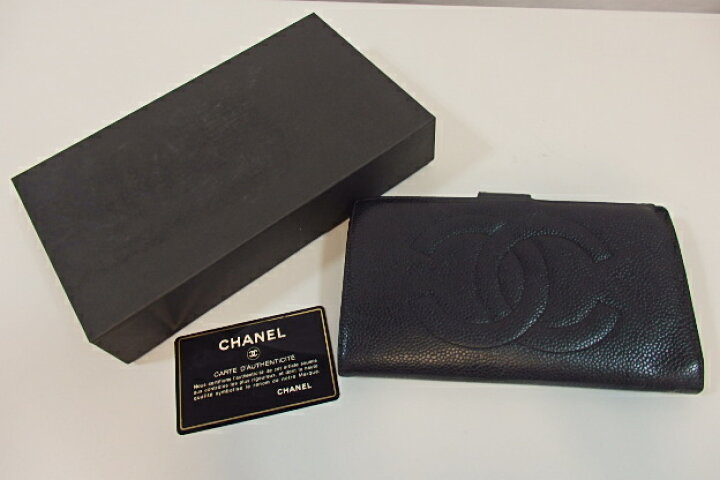 楽天市場】シャネル CHANEL 財布 がま口 二つ折り財布 ココマーク  