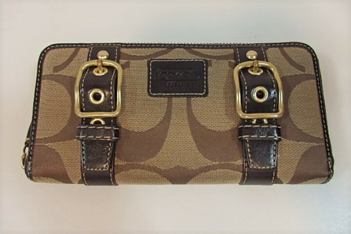 楽天市場】コーチ COACH 財布 長財布 シグネチャー ダブル ベルト  
