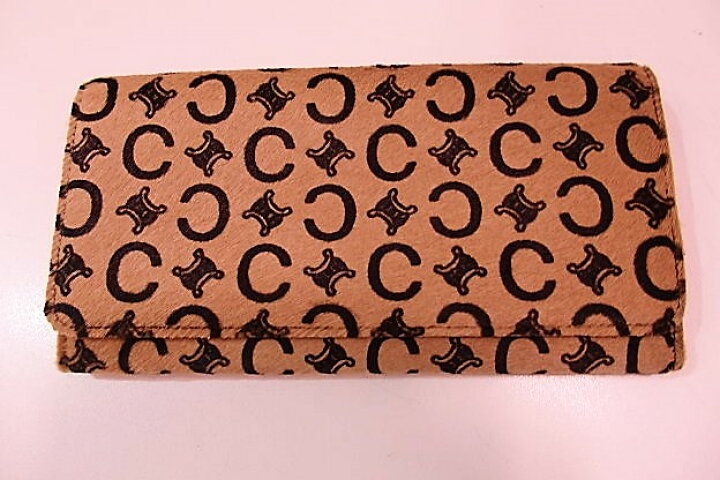 楽天市場】美品 セリーヌ CELINE 財布 長財布 M/99/1 C マカダム  