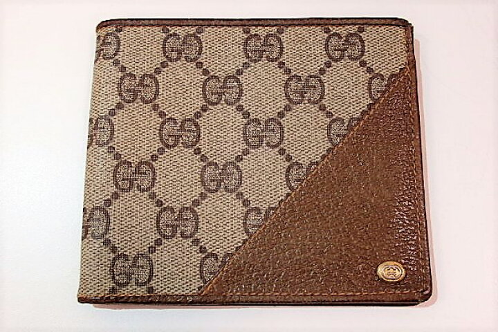 楽天市場】グッチ GUCCI 財布 二つ折り財布 札入れ GG プラス ベージュ 