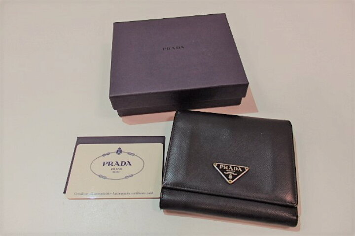 楽天市場】プラダ PRADA 財布 三つ折り財布 M176A サフィアーノ レザー  