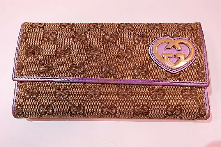 楽天市場】グッチ GUCCI 財布 二つ折り 長財布 251861 GG ラブリー G  