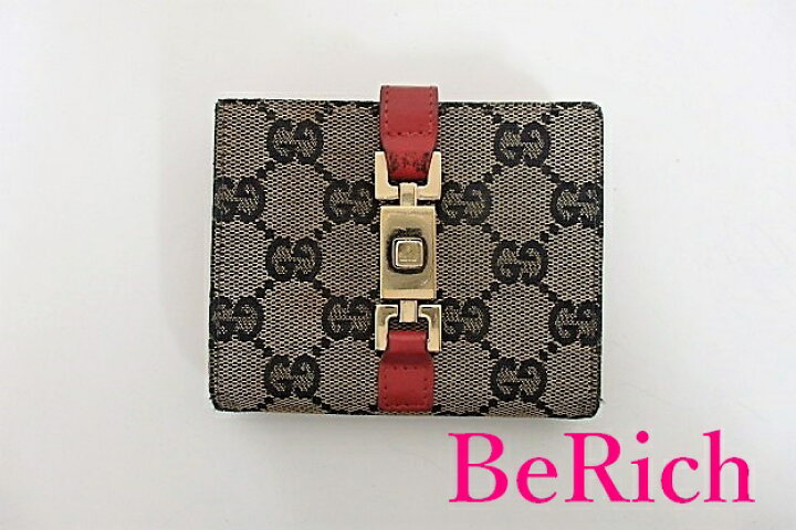 楽天市場】グッチ GUCCI Wホック 二つ折り財布 035 2126 ジャッキー 