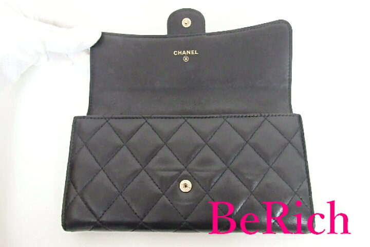 楽天市場】シャネル CHANEL 二つ折り 長財布 A80758 マトラッセ  