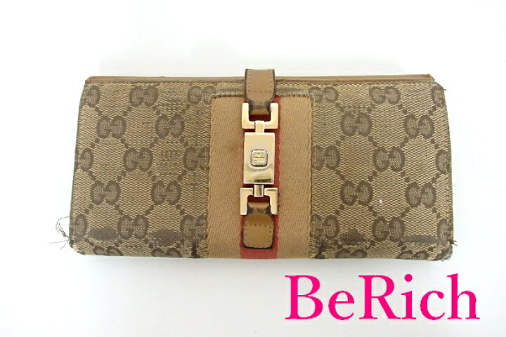 楽天市場】グッチ GUCCI Wホック 二つ折り財布 長財布 035.1502.2134 