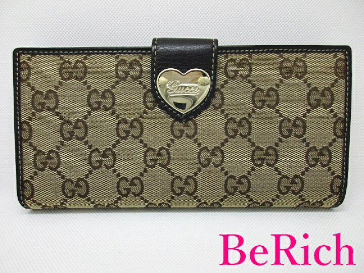 楽天市場】グッチ GUCCI Wホック 長財布 203550 GG ハート ロゴ  