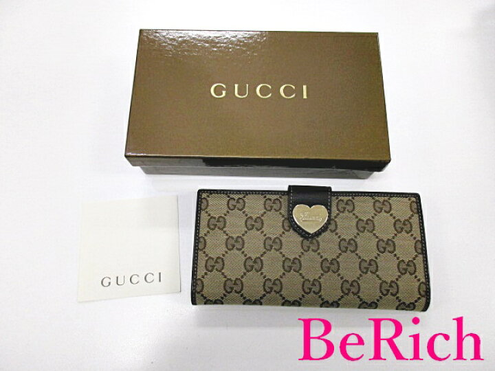 楽天市場】グッチ GUCCI Wホック 長財布 203550 GG ハート ロゴ 