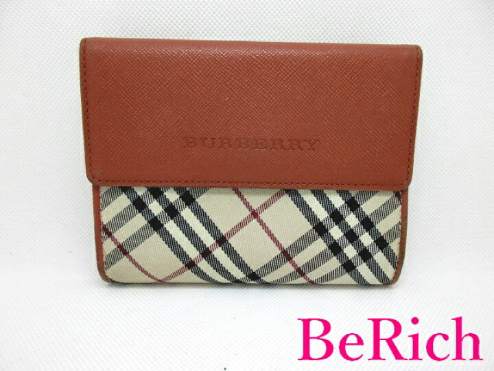 楽天市場】バーバリー BURBERRY 三つ折り財布 がま口 小銭入れ 