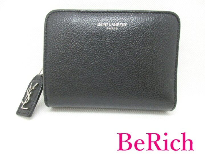 楽天市場】サン ローラン Saint Laurent 二つ折り財布 GUE414661 黒  