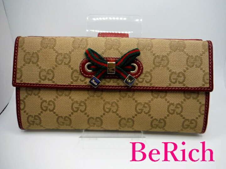 楽天市場】グッチ GUCCI Wホック 長財布 167464 プリンシー GG リボン 
