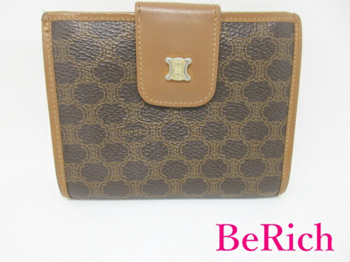 楽天市場】セリーヌ CELINE 二つ折り財布 がま口 小銭入れ マカダム  