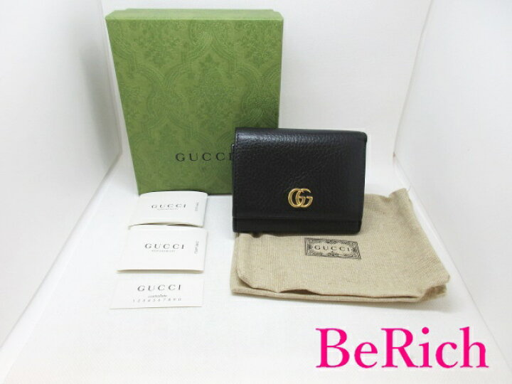 楽天市場】グッチ GUCCI Wホック 三つ折り 財布 GG マーモント ロゴ 