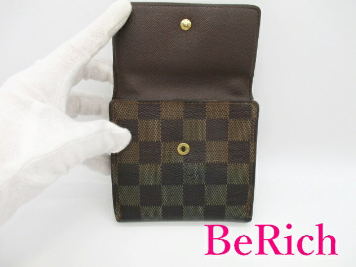 楽天市場】ルイ ヴィトン LOUIS VUITTON Wホック 二つ折り財布 N61652 