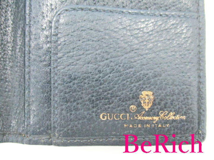 楽天市場】グッチ GUCCI 長財布 札入れ 0103.713 GG ネイビー 紺  
