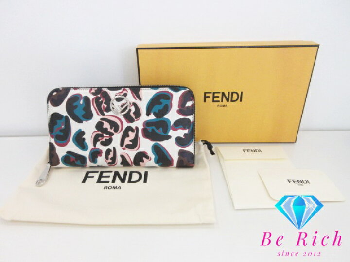 楽天市場】美品 フェンディ FENDI ラウンドファスナー 長財布 8M0299  