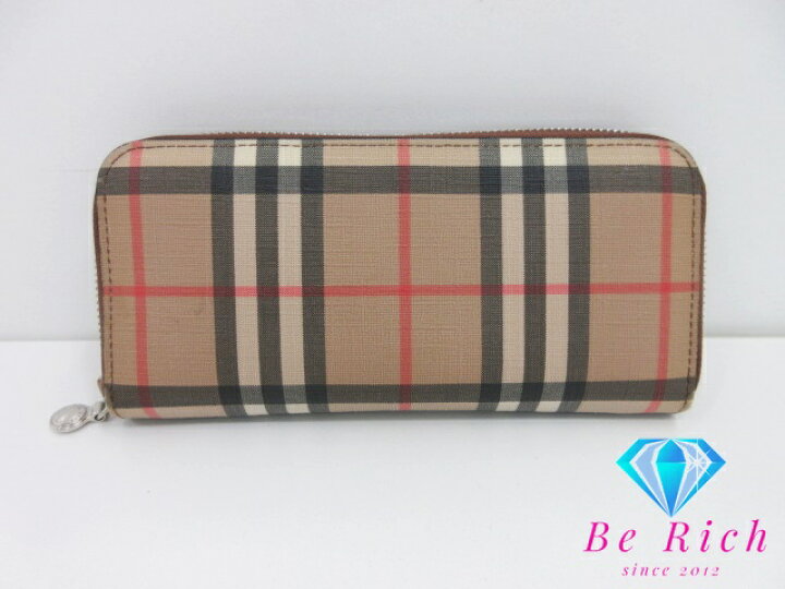楽天市場】バーバリー BURBERRY ラウンドファスナー 長財布 ノヴァ 
