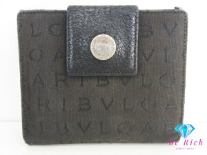ブルガリ(Bvlgari) ロゴマニア(rogomania) 中古 メンズ二つ折り財布 