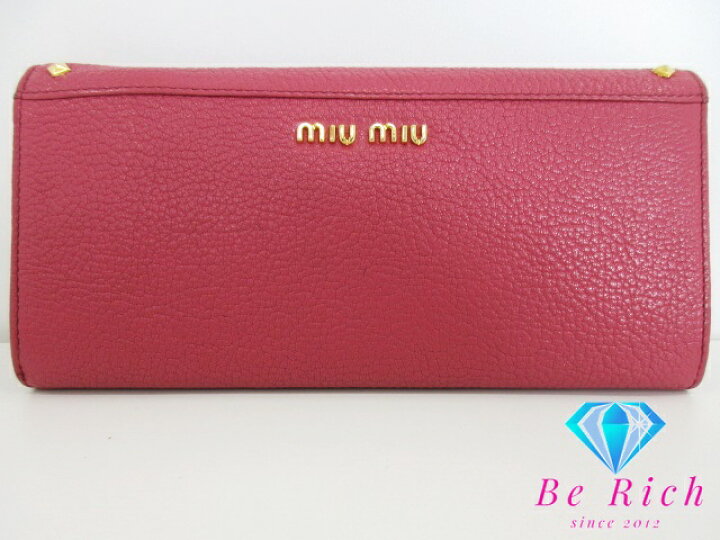 楽天市場】ミュウミュウ miumiu 二つ折り財布 長財布 5M1109 リボン  