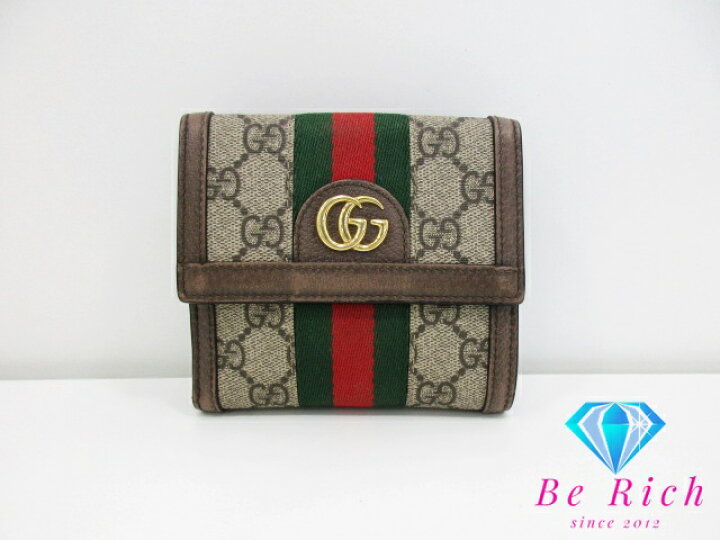 楽天市場】グッチ GUCCI オフィディア フレンチフラップ ウォレット 三 