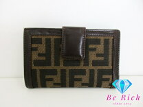 楽天市場】FENDI 財布 二つ折り（カラーブラウン）の通販 