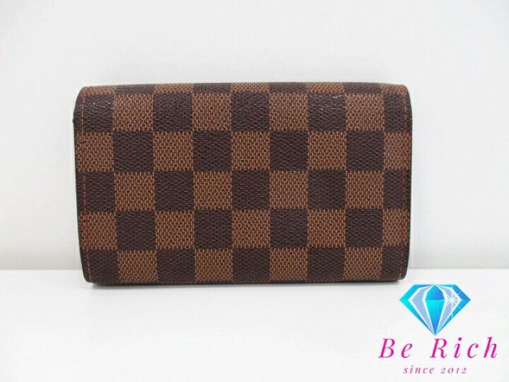 楽天市場】ルイ ヴィトン LOUIS VUITTON 二つ折り財布 ダミエ  