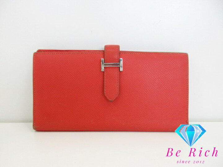 楽天市場】エルメス HERMES 二つ折り財布 長財布 ベアン スフレ  