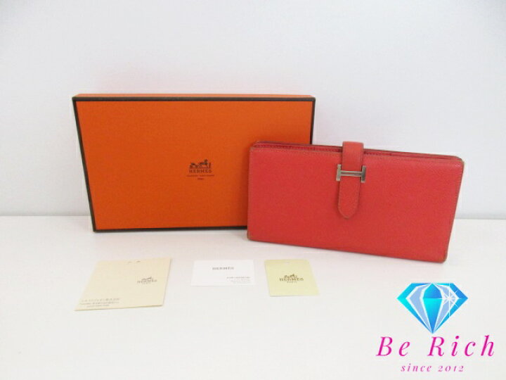 楽天市場】エルメス HERMES 二つ折り財布 長財布 ベアン スフレ 