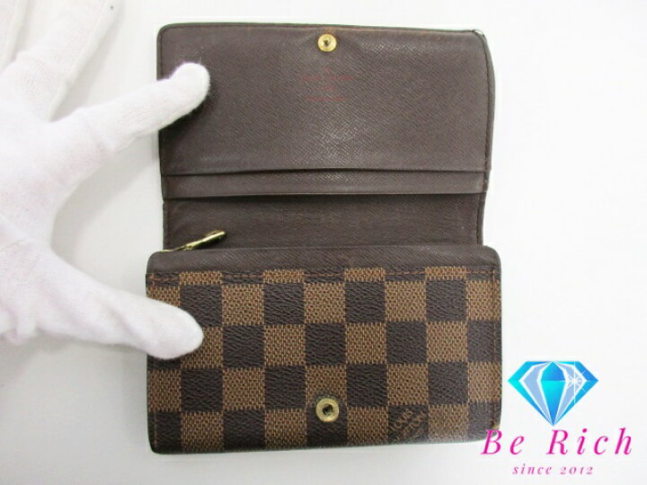 楽天市場】ルイ ヴィトン LOUIS VUITTON 二つ折り財布 ダミエ ポルト 
