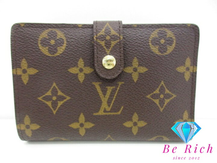 楽天市場】美品 ルイ ヴィトン LOUIS VUITTON 二つ折り財布 がま口式 