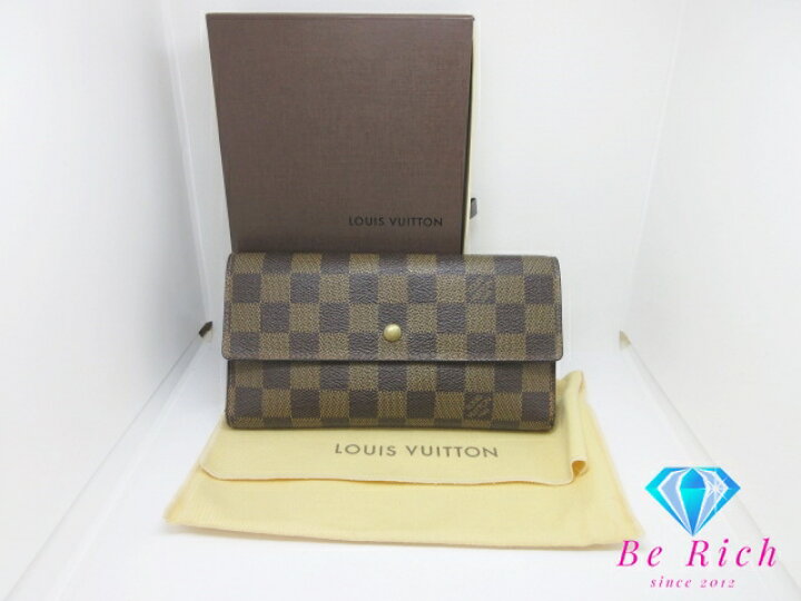 楽天市場】ルイ ヴィトン LOUIS VUITTON 三つ折り 長財布 ダミエ 