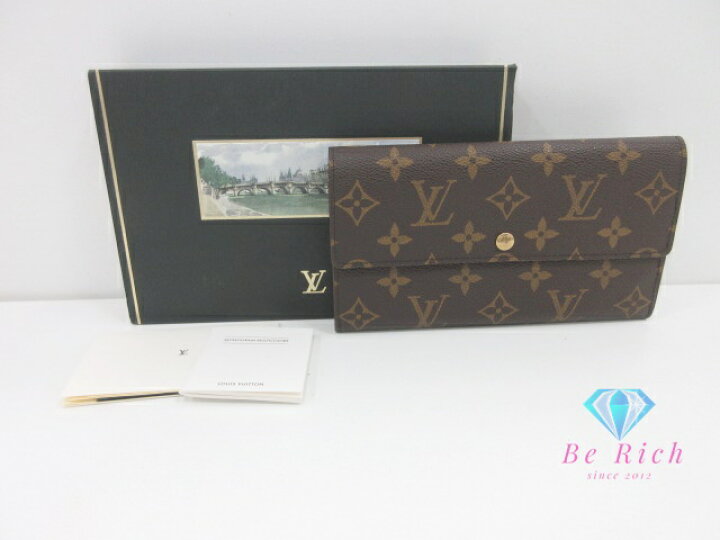 楽天市場】美品 ルイ ヴィトン LOUIS VUITTON 二つ折り財布 長財布 