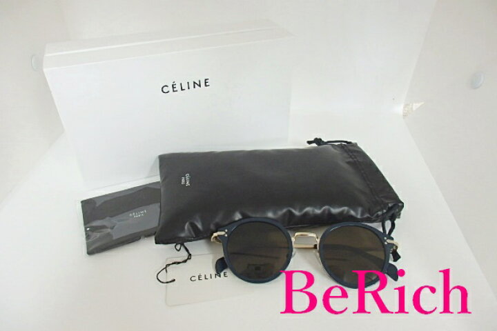 楽天市場】美品 セリーヌ CELINE サングラス CL41082/S ネイビー  