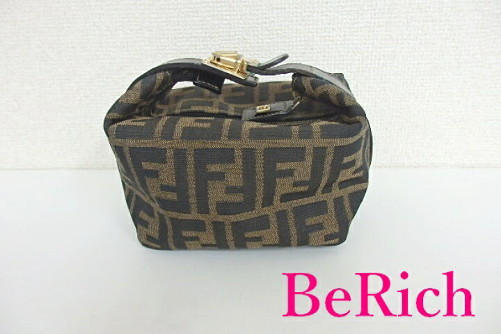 楽天市場】フェンディ FENDI ポーチ ズッカ キャンバス レザー ロゴ 