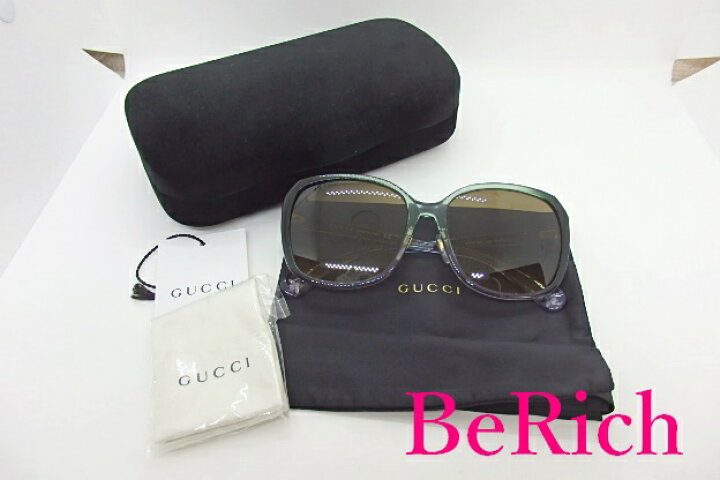 楽天市場】美品 グッチ GUCCI サングラス GG0371 SK グリーン パープル 