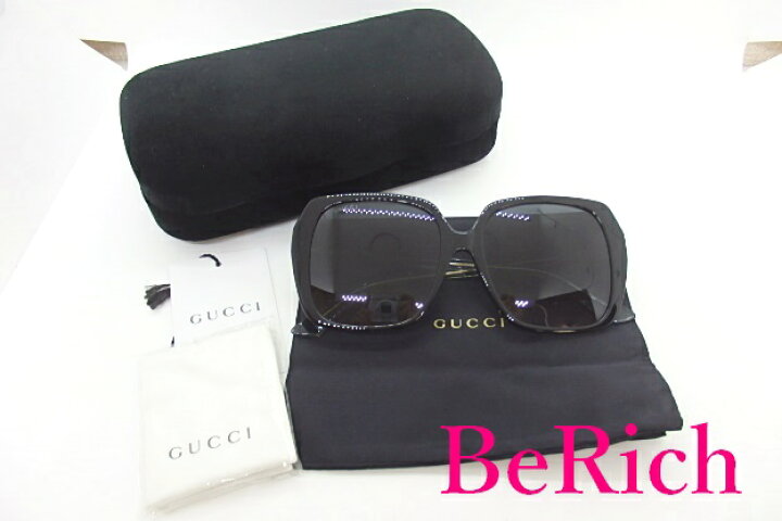 楽天市場】美品 グッチ GUCCI サングラス GG0533 ブラック グレー 