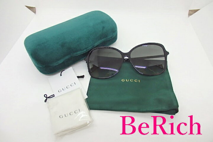 楽天市場】美品 グッチ GUCCI サングラス GG0546 ブラック グレー 
