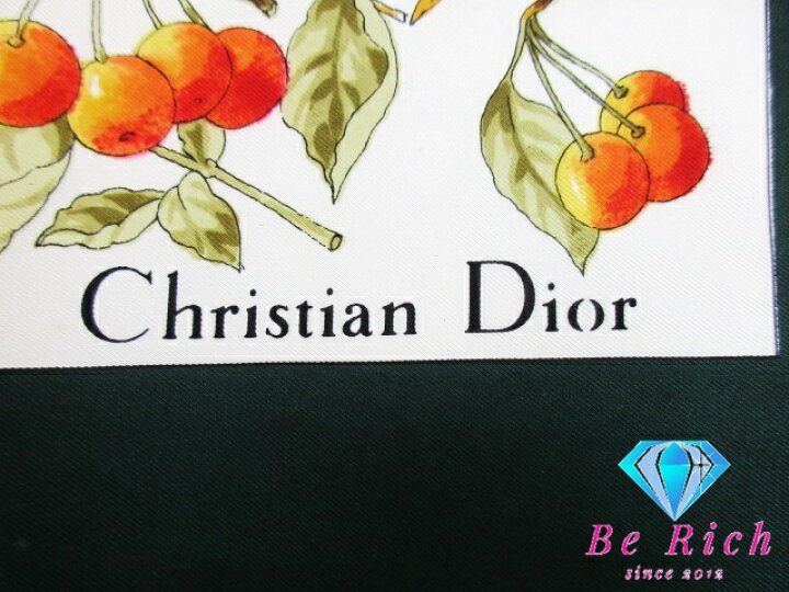 楽天市場】クリスチャン ディオール Christian Dior スカーフ 緑  