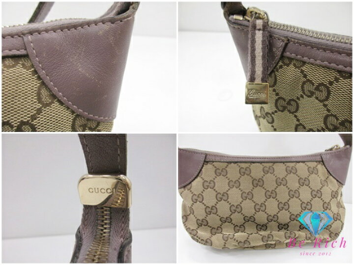 楽天市場】グッチ GUCCI ミニ ハンドバッグ 224093 GG シェリー カーキ 