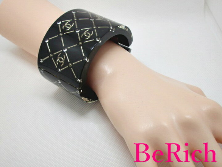 楽天市場】美品 シャネル CHANEL ココマーク ラインストーン バングル  