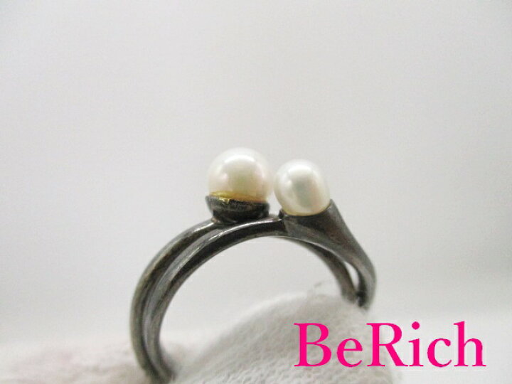 楽天市場】4℃ ヨンドシー SILVER シルバー パール 付 ダブル デザイン  