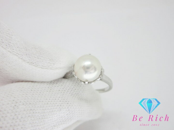 楽天市場】ミキモト MIKIMOTO pt950 プラチナ 8mm 珠 パール 真珠 付 
