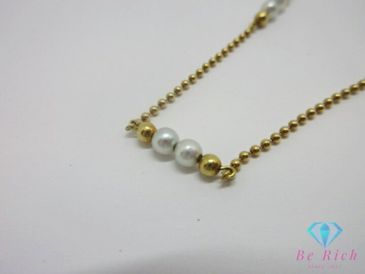 楽天市場】ミキモト MIKIMOTO K18 YG ベビーパール 真珠 3mm 珠 付 
