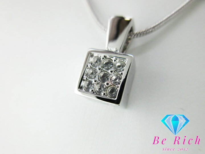 楽天市場】スワロフスキー SWAROVSKI スクエア型 ネックレス 